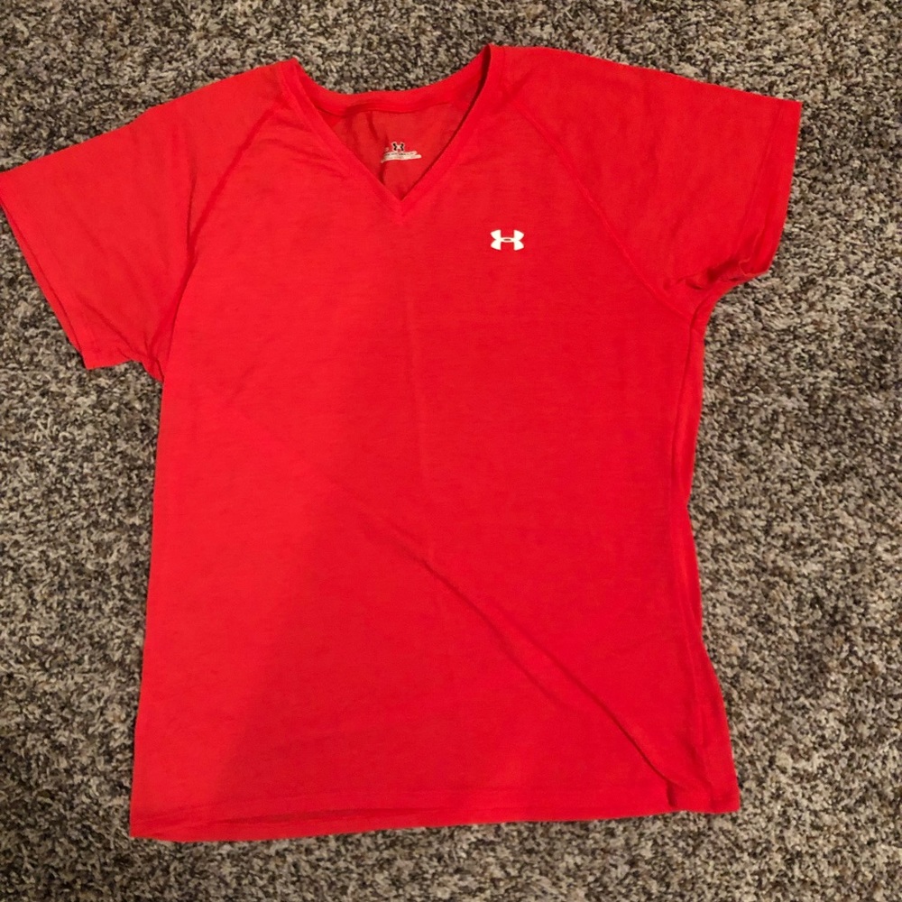 Under armour small orange vneck